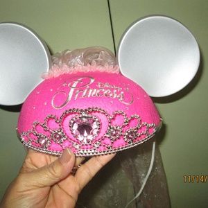 NEW Disney Parks Princess Mickey Mouse Ear Hat